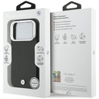 BMW M Sign Metal Logo MagSafe Dėklas, skirtas iPhone 17 Pro - Black
