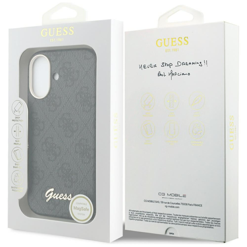 Guess 4G scenarijus MagSafe atvejis, skirtas iPhone 17 - black