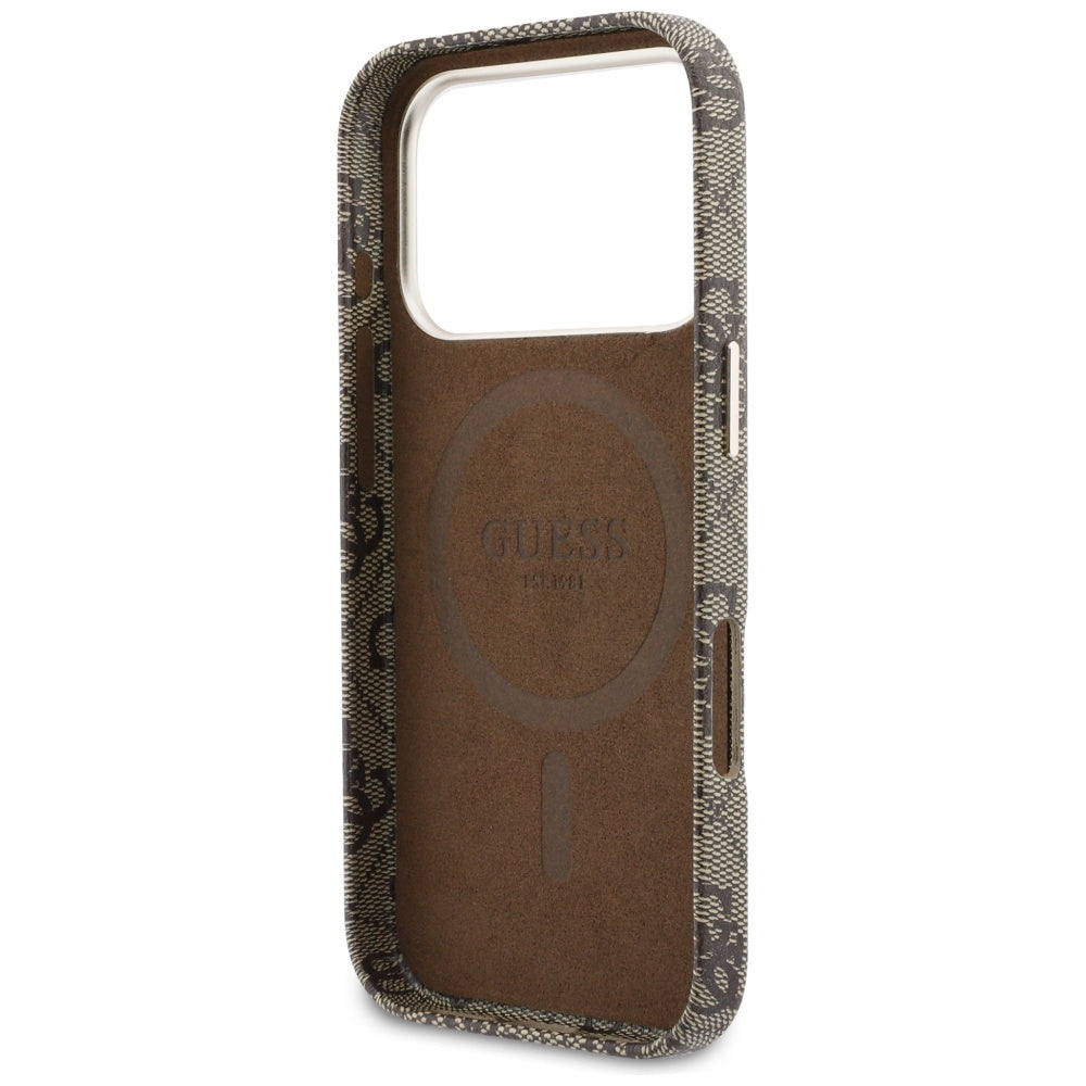 Guess 4G Scenarijus MagSafe Atvejis, skirtas iPhone 17 Pro - Brown