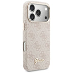 Guess 4G Script MagSafe dėklas iPhone 17 Pro Max - Rožinis -- iPhone 17 Pro Max