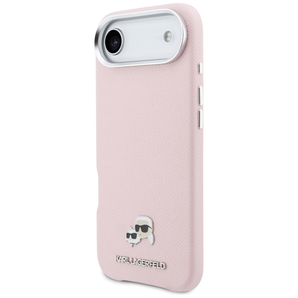 Karlas Lagerfeldas Karlas &amp; Choupette galvos kaiščiai Saffiano MagSafe iPhone Air Case - Pink -- Cell phone cases and...