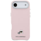 Karlas Lagerfeldas Karlas &amp; Choupette galvos kaiščiai Saffiano MagSafe iPhone Air Case - Pink -- Cell phone cases and...