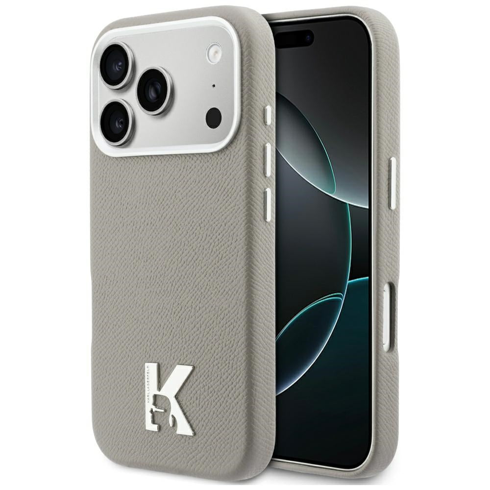 Karl Lagerfeld Karl Head Logo MagSafe Dėklas, skirtas iPhone 17 Pro - Gray