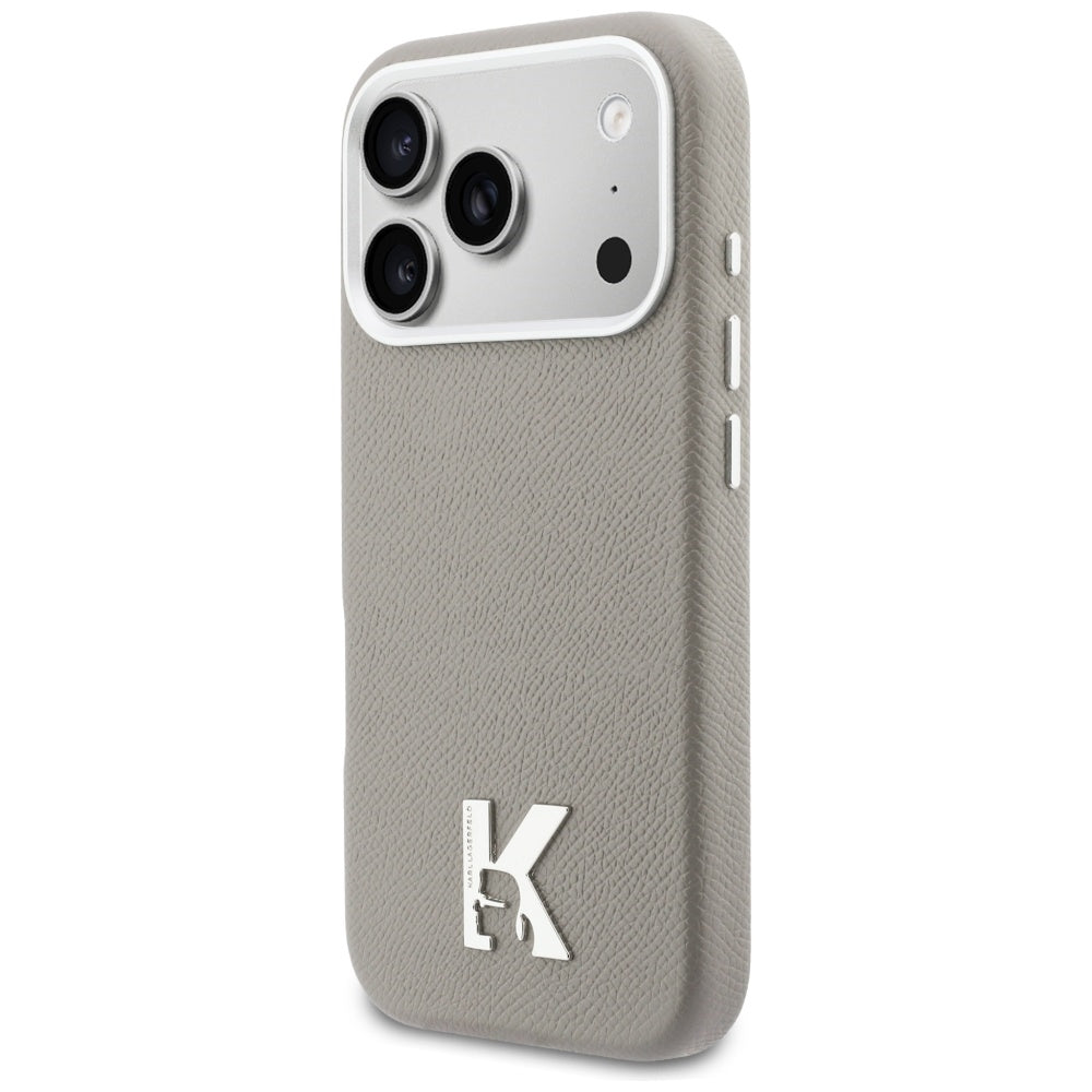 Karl Lagerfeld Karl Head Logo MagSafe Dėklas, skirtas iPhone 17 Pro - Gray