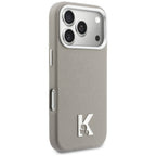 Karl Lagerfeld Karl Head Logo MagSafe Dėklas, skirtas iPhone 17 Pro - Gray
