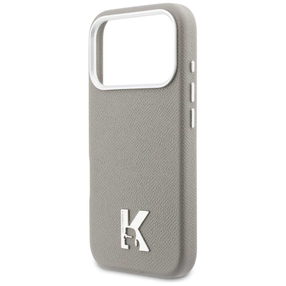 Karl Lagerfeld Karl Head Logo MagSafe Dėklas, skirtas iPhone 17 Pro - Gray