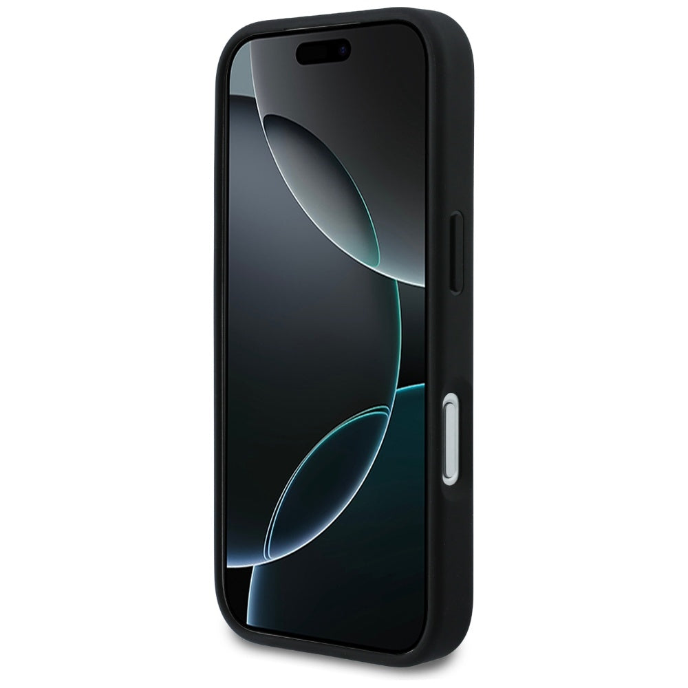 Karl Lagerfeld kalnų krištolas Karl&amp;Choupette Pin Dėklas, skirtas iPhone 17 Pro - Black