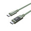 Choetech XCC-1068 __TK1__ 60__TK2__ USB-C - USB-C Kabelis su ekranu 1.2 m - žalias