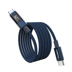 Choetech XCC-1068 __TK1__ 60__TK2__ USB-C - USB-C Kabelis su ekranu 1.2 m - Mėlynas
