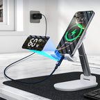 Choetech XCC-1068 __TK1__ 60__TK2__ USB-C - USB-C Kabelis su ekranu 1.2 m - Mėlynas