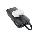 Cuktech LPB200N 40W 20000mAh Powerbank su Integruotu Kabeliu - Pilkas -- Powerbanks