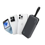 Cuktech LPB200N 40W 20000mAh Powerbank su Integruotu Kabeliu - Pilkas -- Powerbanks