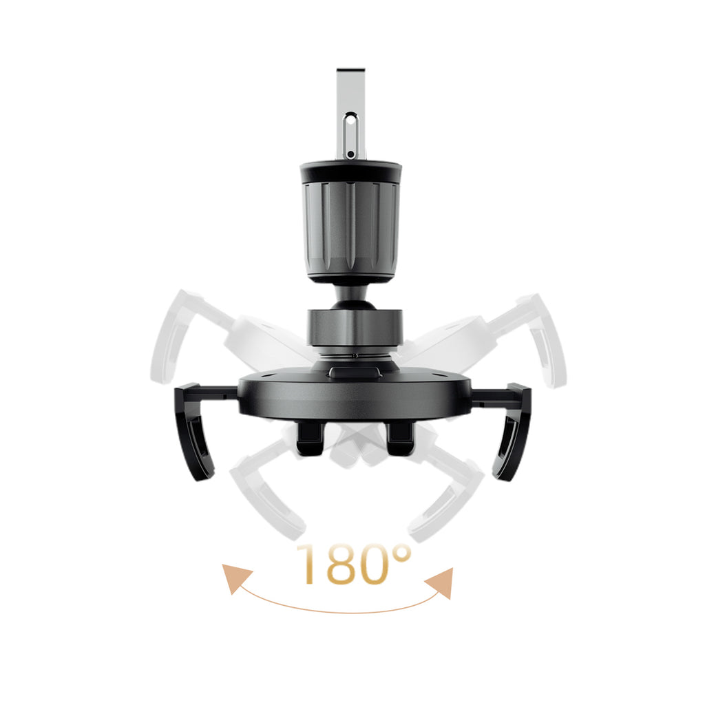 Dudao F2+ išmaniojo telefono laikiklis oro ventiliacijos angai su spaustuku - juodas