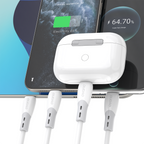 Dudao Laidas L25SC USB-C - USB-C 60W 2m su minkštu silikoniniu pynimu - baltas