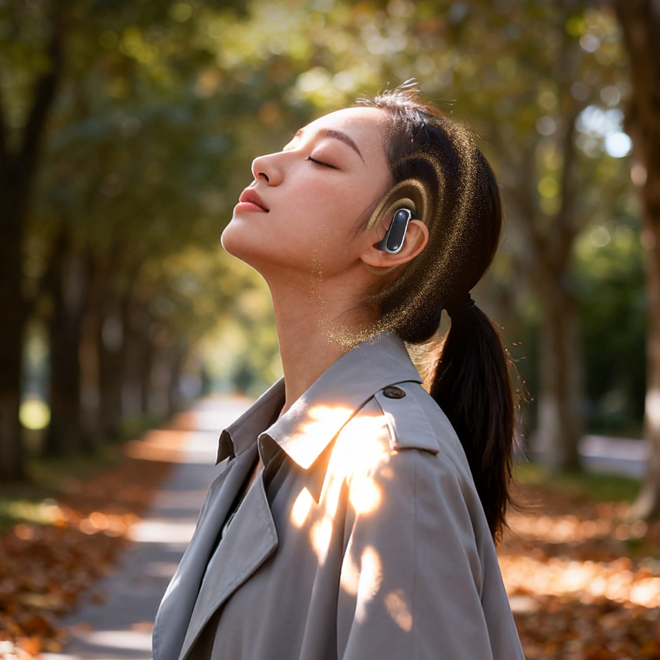 Dudao U17Z Bluetooth 5.3 OWS ausinės su ausų kabliukais – juodos