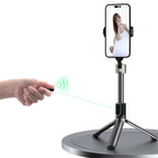 Dudao F18 Selfie Lazdelė 1,1 m su Trikoju ir Bluetooth Nuotolinio Valdymo Pulteliu – Juoda -- Selfie Sticks & Tripods