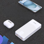 Dudao K10Pro išorinė baterija 2.4A 20000mAh 2 x USB-A - balta
