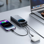 Joyroom JR-PBF05 Pro 30000mAh 65W išorinė baterija su skaitmeniniu ekranu 2x USB-C 1x USB-A - juoda -- Powerbanks