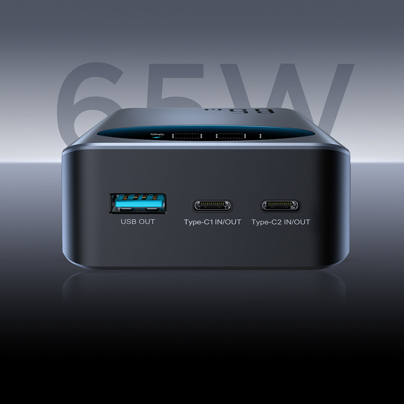 Joyroom JR-PBF05 Pro 30000mAh 65W išorinė baterija su skaitmeniniu ekranu 2x USB-C 1x USB-A - juoda -- Powerbanks