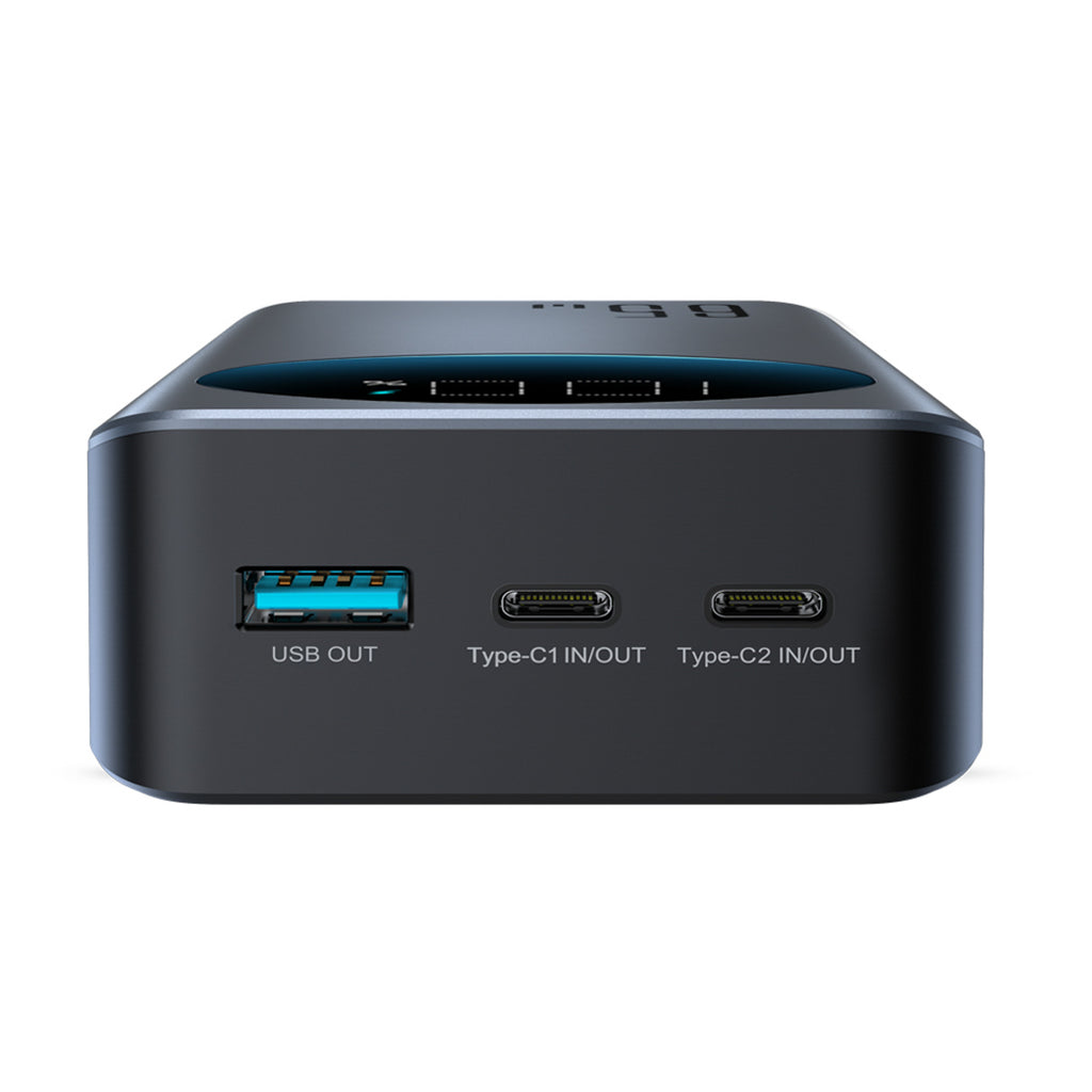 Joyroom JR-PBF05 Pro 30000mAh 65W išorinė baterija su skaitmeniniu ekranu 2x USB-C 1x USB-A - juoda -- Powerbanks