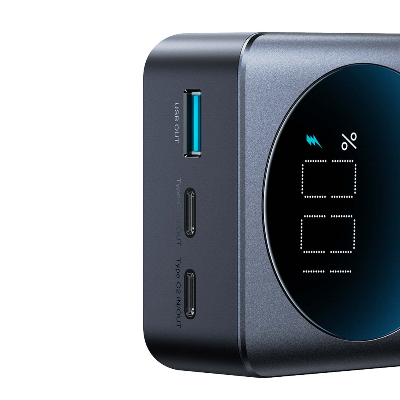 Joyroom JR-PBF05 Pro 30000mAh 65W išorinė baterija su skaitmeniniu ekranu 2x USB-C 1x USB-A - juoda -- Powerbanks