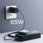 Joyroom JR-PBF05 Pro 30000mAh 65W išorinė baterija su skaitmeniniu ekranu 2x USB-C 1x USB-A - juoda -- Powerbanks