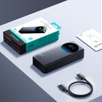 Joyroom JR-PBF02 Pro 20000 mAh 45W Powerbank su skaitmeniniu ekranu 2x USB-A 2x USB-C - Juodas -- Powerbanks