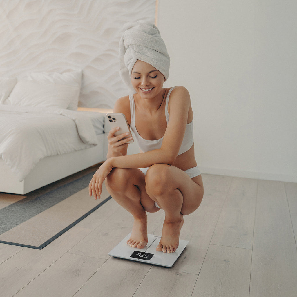 Wozinsky WIWL-180 Išmanos Bluetooth vonios svarstyklės – Baltos -- Uncategorized