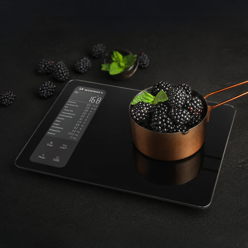 Wozinsky WIK-16 Išmani virtuvės svarstyklės su skaitmeninio ekranu, Bluetooth programa – Juodos -- Uncategorized