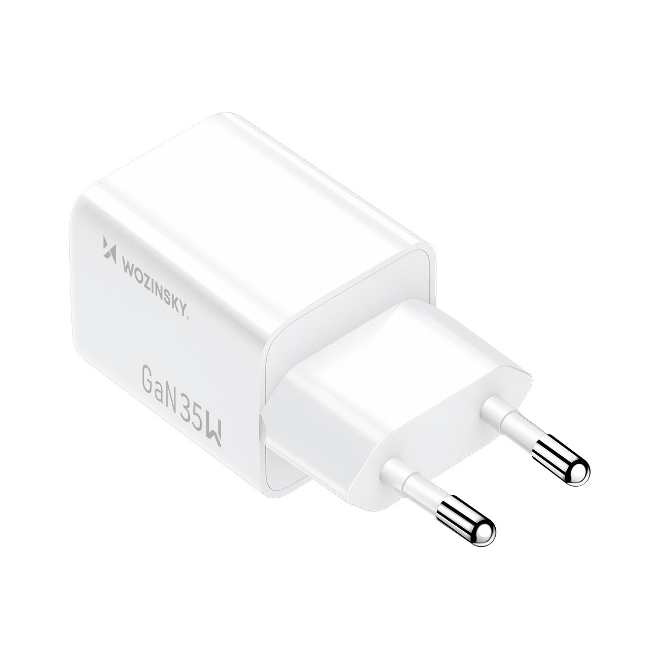 Wozinsky WWC-35W GaN USB-A + USB-C sieninis įkroviklis - baltas -- Cell phone chargers