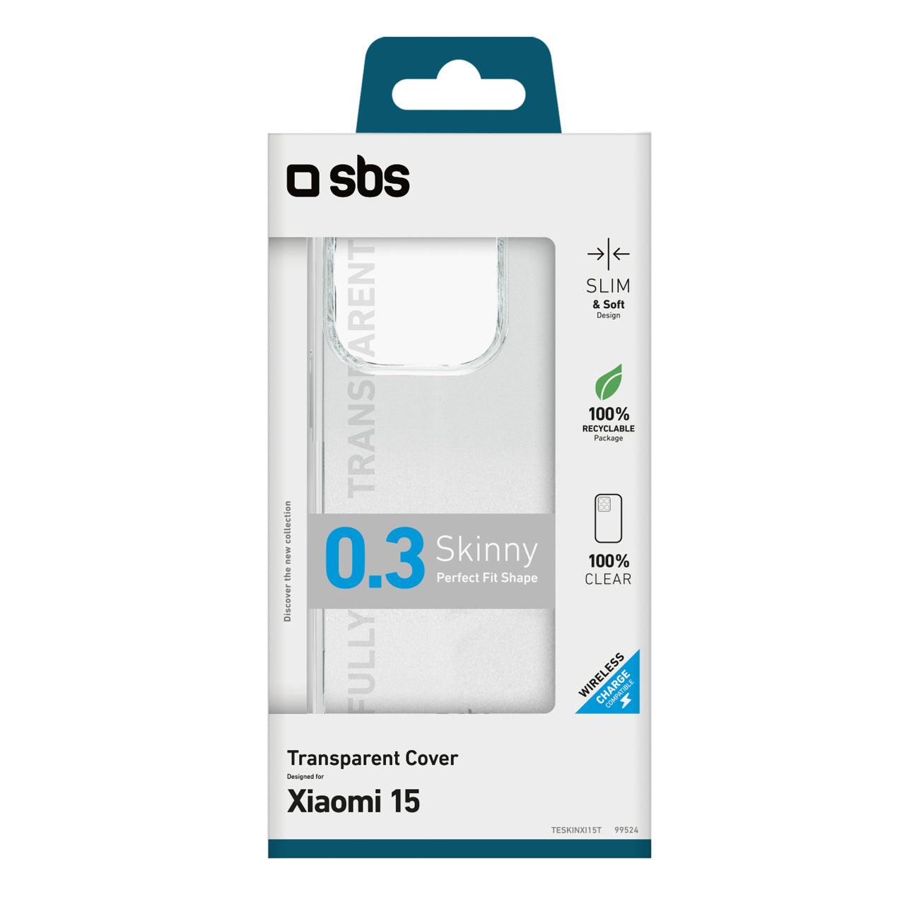 SBS Skinny Cover Xiaomi 15 - skaidrus