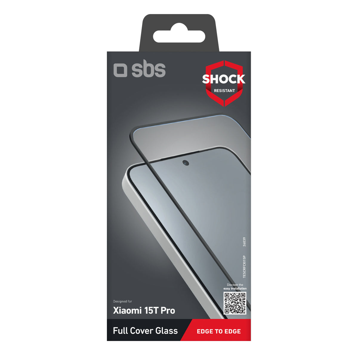 SBS Viso dangčio grūdintas stiklas, skirtas Xiaomi 15T Pro