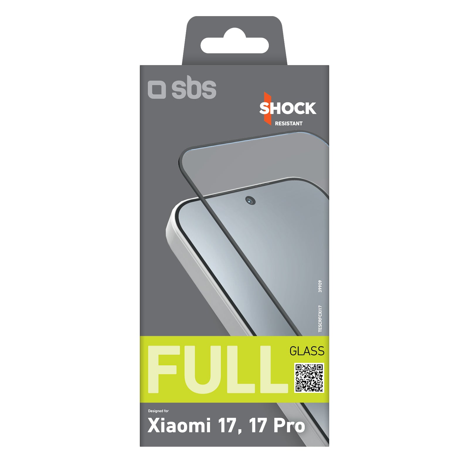 SBS Viso dangčio grūdintas stiklas, skirtas Xiaomi 17/17Pro -- Xiaomi 17
