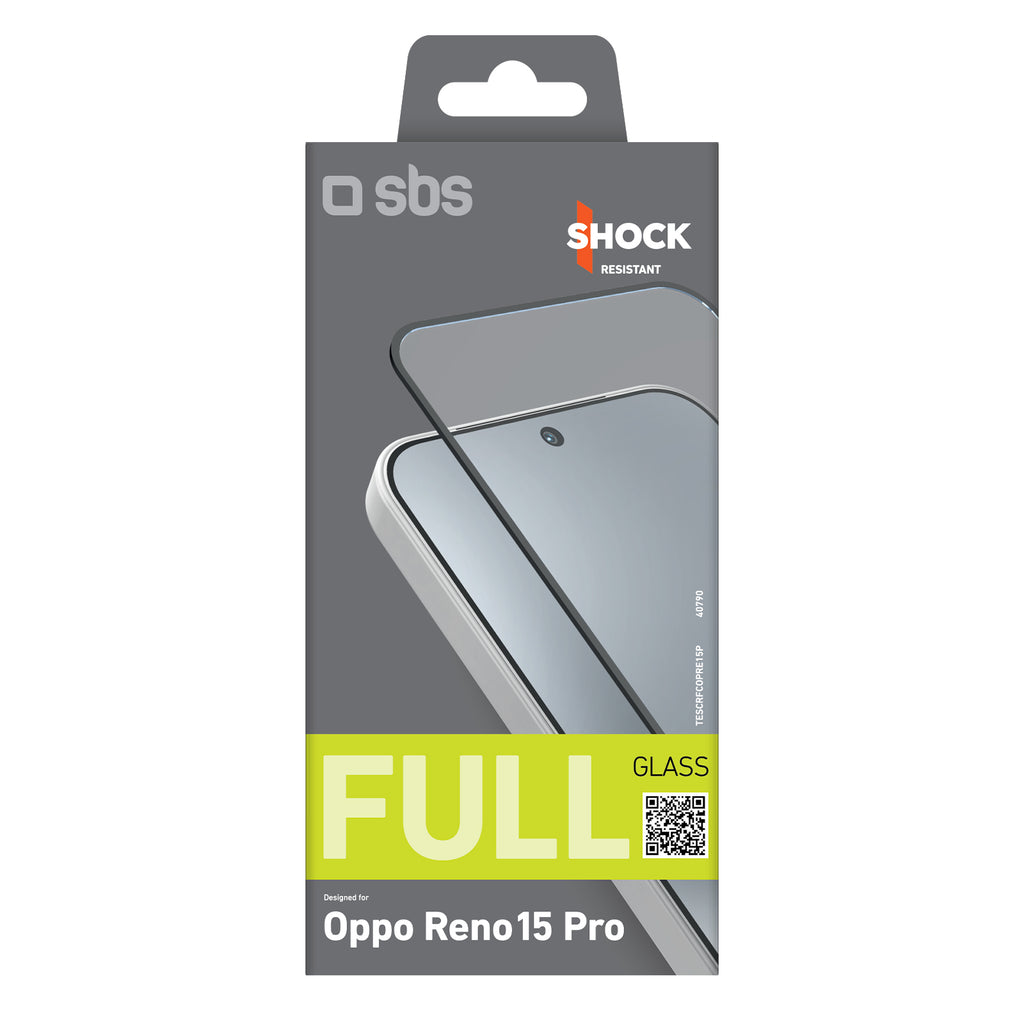 SBS Viso dangčio grūdintas stiklas, skirtas Oppo Reno 15 Pro -- Oppo Reno 15 Pro