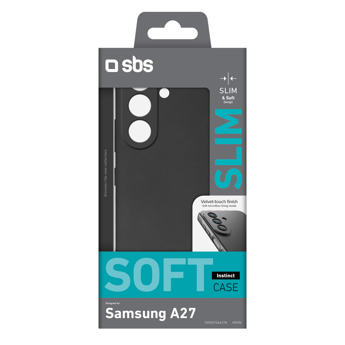 SBS Instinct dėklas Samsung Galaxy A27 - Juodas