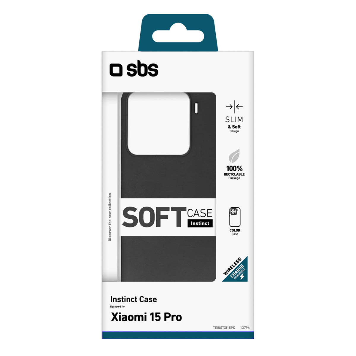 SBS Instinct Dėklas, skirtas Xiaomi 15 Pro – juodas