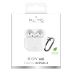 Puro Icon Case, skirtas AirPods 4 – baltas