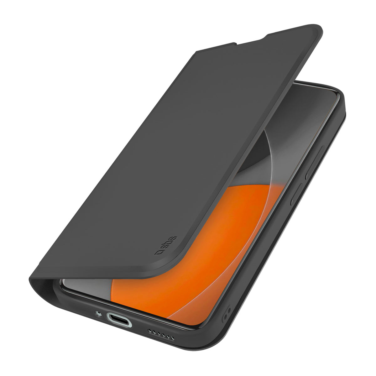 SBS Piniginės sklandus dėklas, skirtas Xiaomi Redmi Note 15 Pro su apverčiu – juodas