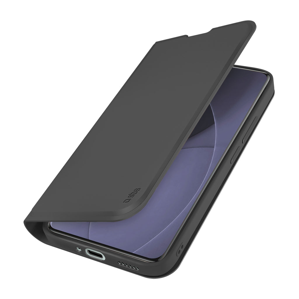 SBS Piniginės sklandus dėklas, skirtas Xiaomi Redmi Note 15 Pro+ su atverčiamu dėklu – juodas
