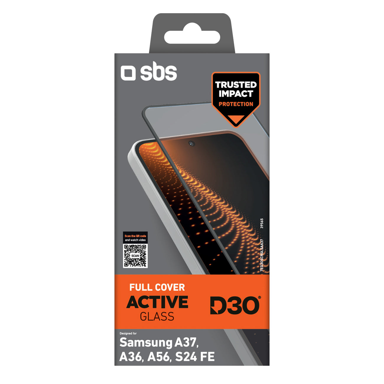 SBS D3O Grūdintas stiklas, skirtas Samsung Galaxy A37