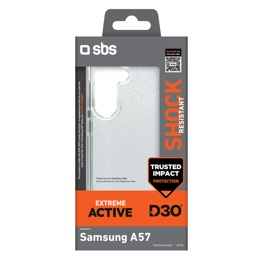SBS D3O Dėklas, skirtas Samsung Galaxy A57 – skaidrus