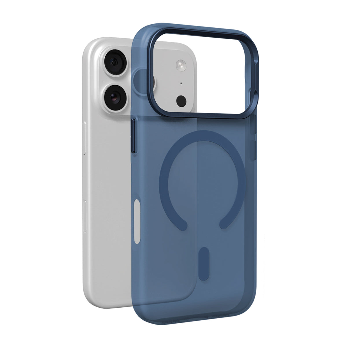 Puro Lightfeel dėklas iPhone 17 Pro, suderinamas su MagSafe - skaidrus mėlynas -- iPhone 17 Pro