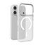 Puro Lightfeel dėklas iPhone 17 Pro, suderinamas su MagSafe - skaidrus ir baltas -- iPhone 17 Pro