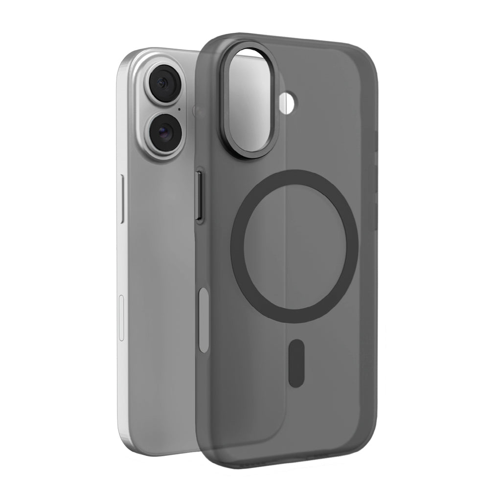 Puro Lightfeel dėklas iPhone 17 suderinamas su MagSafe – skaidrus ir juodas -- iPhone 17