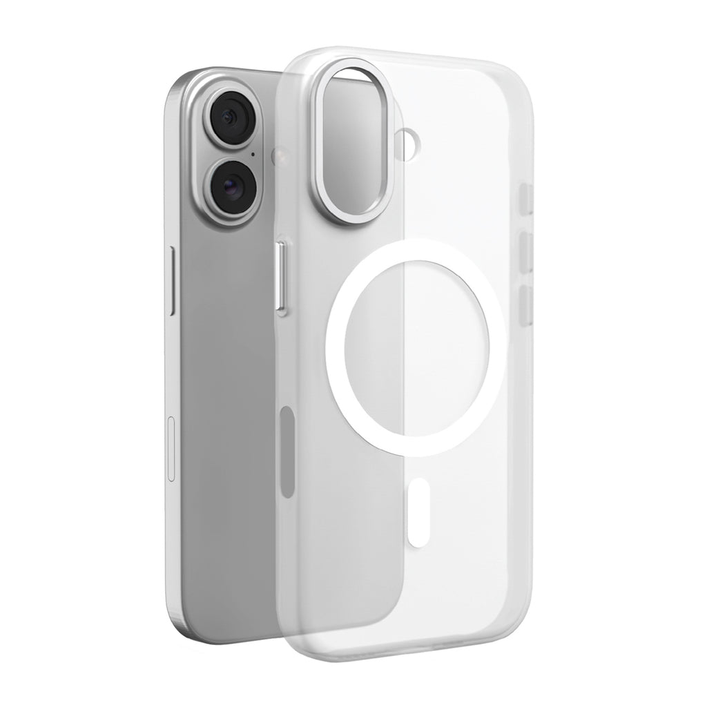 Puro Lightfeel iPhone 17 dėklas suderinamas su MagSafe – skaidrus ir baltas -- iPhone 17