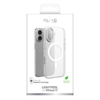 Puro Lightfeel iPhone 17 dėklas suderinamas su MagSafe – skaidrus ir baltas -- iPhone 17