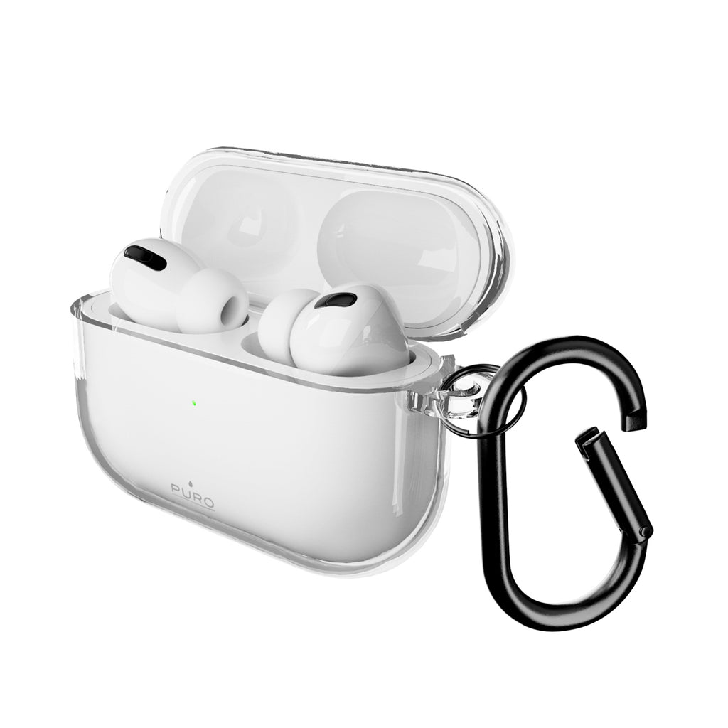 Puro 0.3 Nude Case, skirtas AirPods Pro 3 – skaidrus