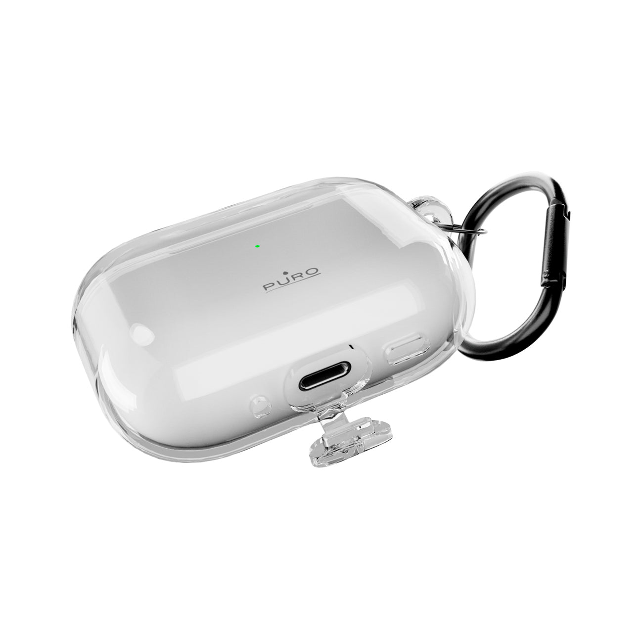 Puro 0.3 Nude Case, skirtas AirPods Pro 3 – skaidrus