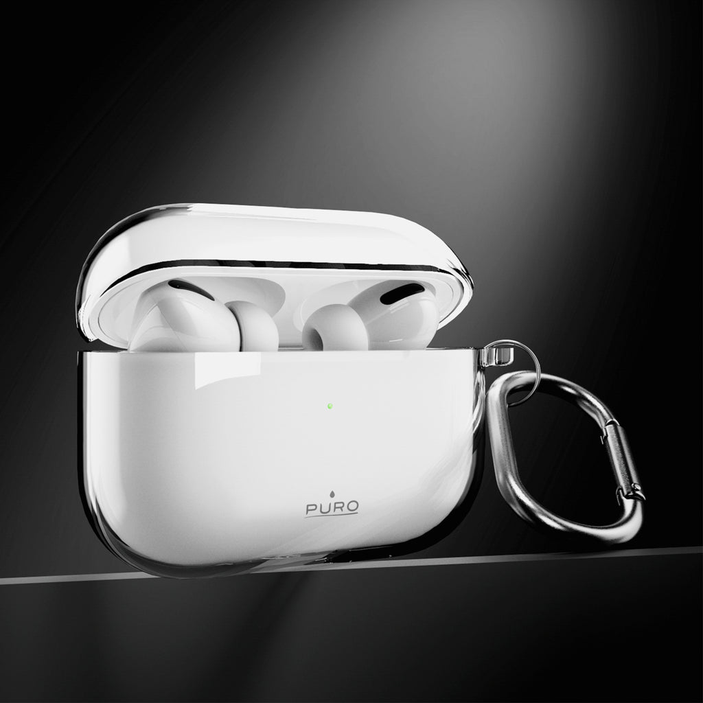 Puro 0.3 Nude Case, skirtas AirPods Pro 3 – skaidrus