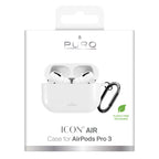 Puro Icon Case, skirtas AirPods Pro 3 – baltas